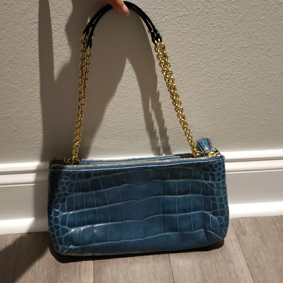 Coach Croco Embossed Leather bag - Picture 4 of 8